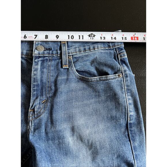 Levis 502 Jeans Mens 29x32 (29x30 actual) Blue Stretch Denim Slim Fit - Picture 11 of 13
